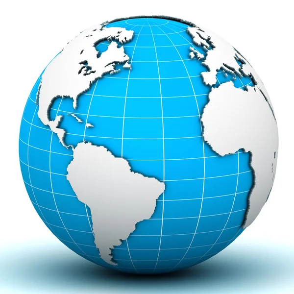 World Globe Map — Stock Photo, Image