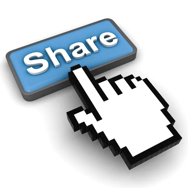 Share button concept — Stock Photo, Image
