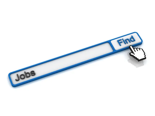 Find jobs on the internet concept — Stock Photo, Image