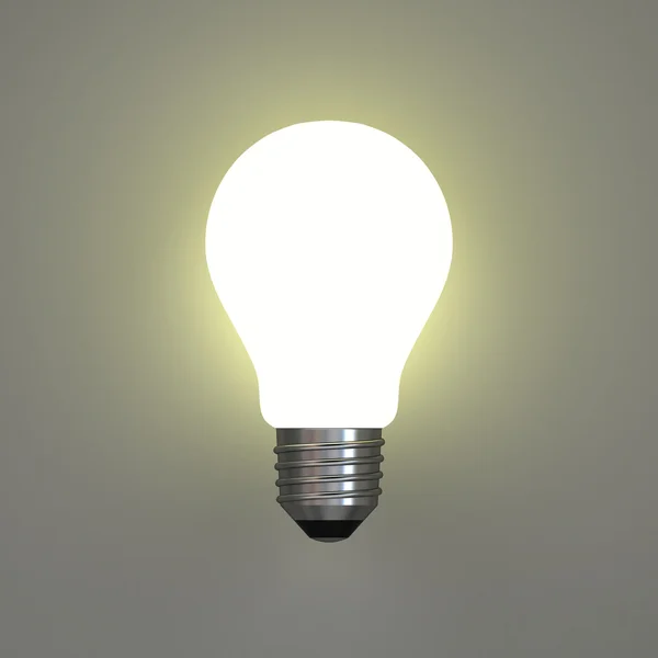 Glowing light bulb — Stock Photo, Image