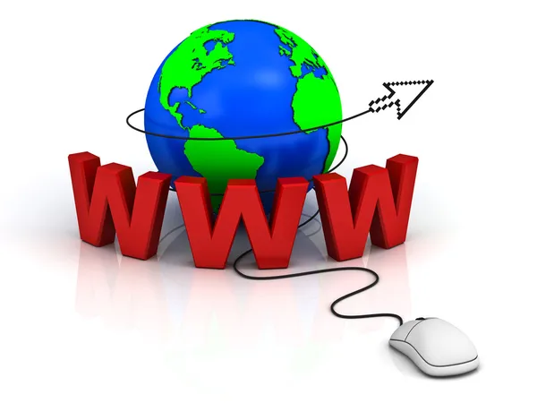 Concepto de internet world wide web —  Fotos de Stock