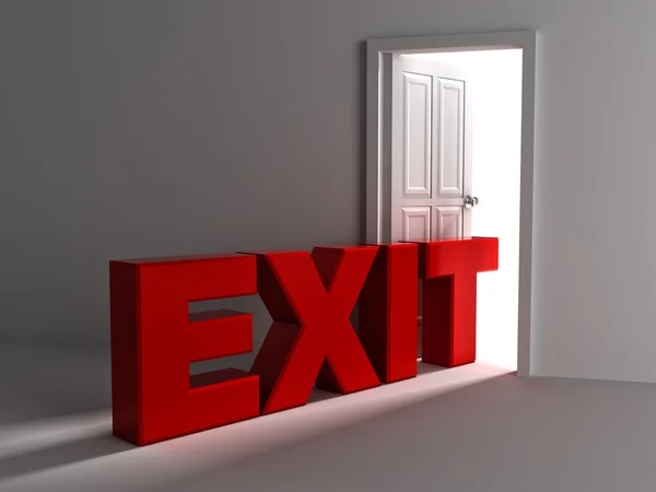 Exit deur concept — Stockfoto