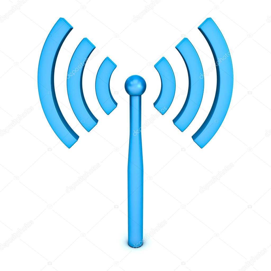 Wifi symbol icon isolated on white background