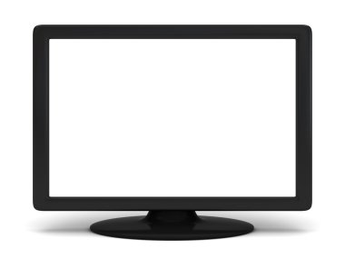 boş flat tv ekranında