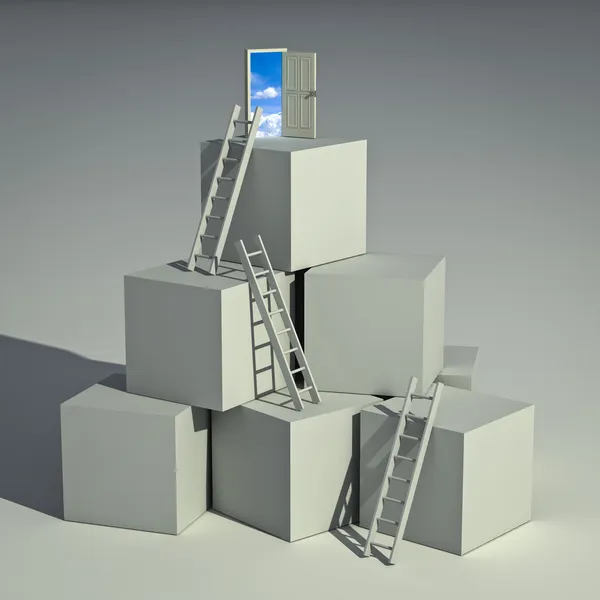 Ladder of success concept — Stock Photo, Image