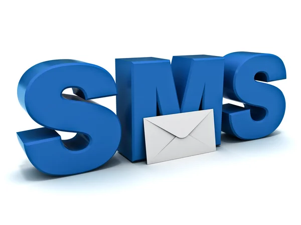 SMS of kort bericht dienstverleningsconcept — Stockfoto