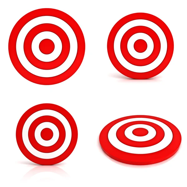 Collection of red targets — Stock Photo, Image