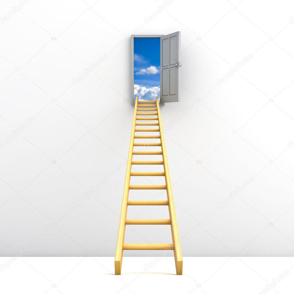 Ladder to the sky concept