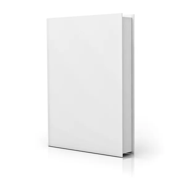 Cubierta de libro en blanco sobre blanco —  Fotos de Stock