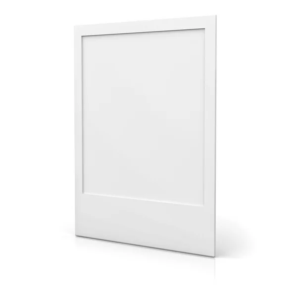 Moldura de foto em branco isolada sobre fundo branco — Fotografia de Stock