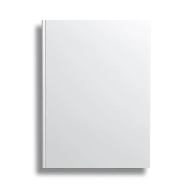 Okładka książki puste na białym tle nad białym — Zdjęcie stockowe