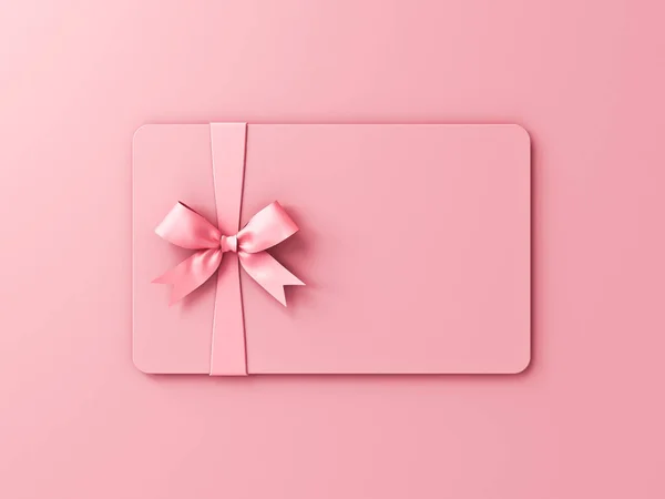 All Pink Concept Blank Pink Pastel Color Gift Card Gift —  Fotos de Stock