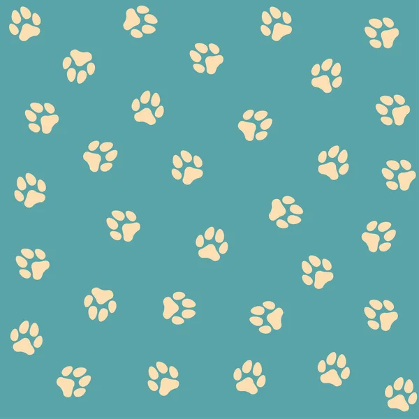 Pattern Blue Dog Paws Print Suitable Clothing Children Clothing Bed — Vettoriale Stock