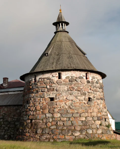 Solovetsky Monastery. White tower of Solovki monastery — Stock Photo, Image