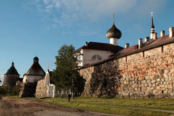 Соловецкий монастырь - архитектурный ансамбль Соловецкий Кремль — стоковое фото