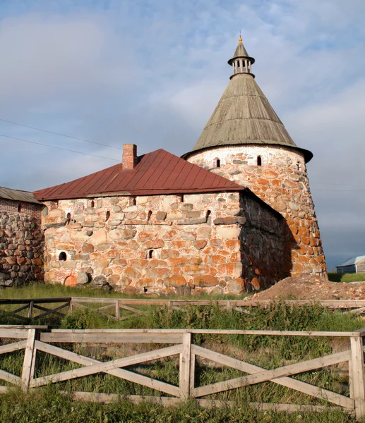 Solovetsky Monastery. White tower — Stock Photo, Image