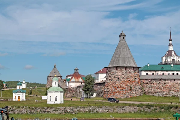 Соловецкий монастырь - архитектурный ансамбль Соловецкий Кремль — стоковое фото