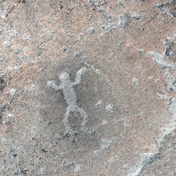 Petroglifos de Zalavruga. Chamán blanco — Foto de Stock
