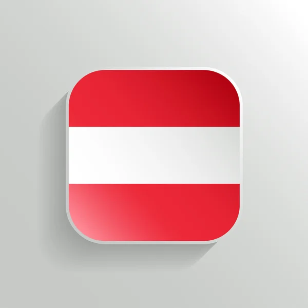 Vector Button - Austria Flag Icon — Stock Vector