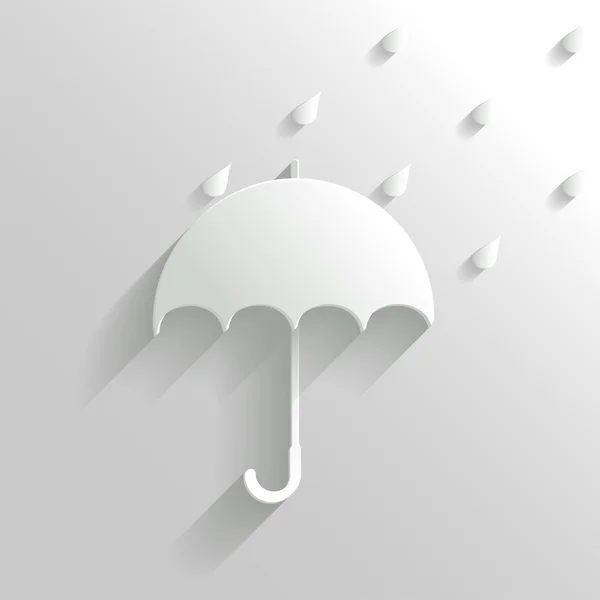 Abstract Umbrella on White Background — Stock Vector