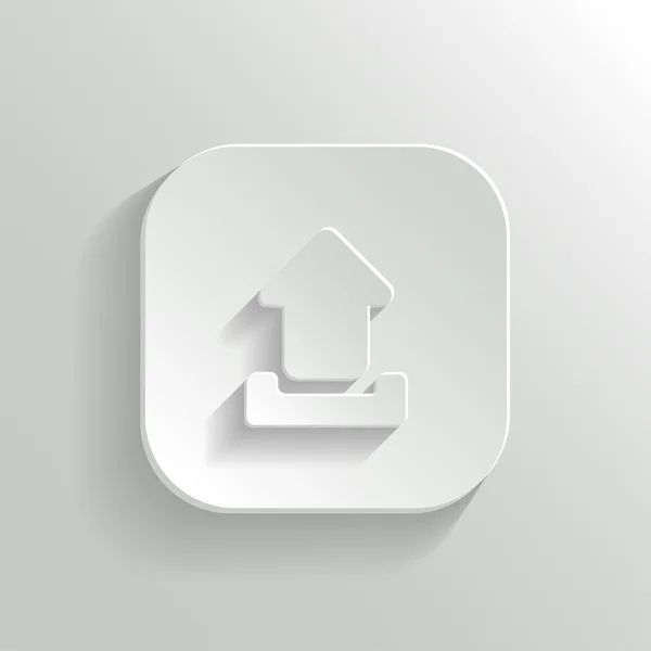 Télécharger icône - vecteur app blanc bouton — Image vectorielle