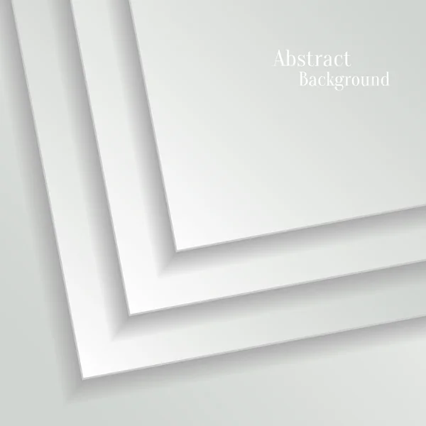紙層の抽象的な白いベクトルの背景 — ストックベクタ
