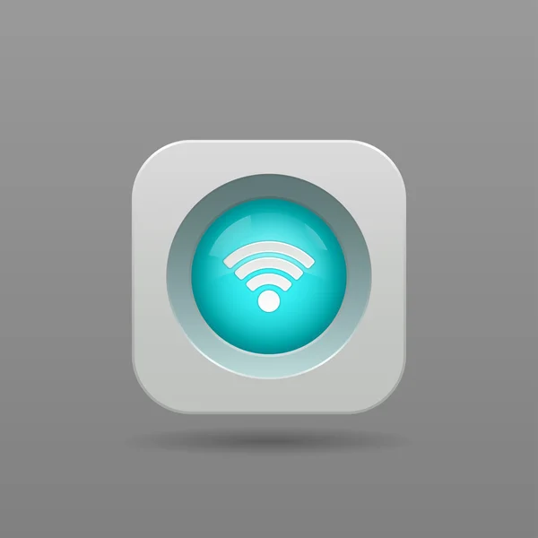 Botón Wi-Fi — Vector de stock