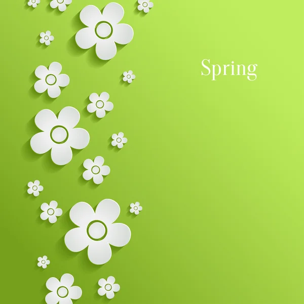 Lente bloemen achtergrond — Stockvector