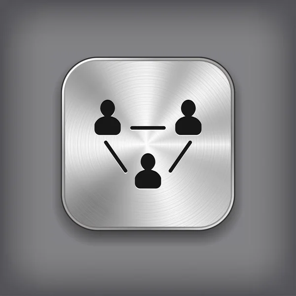 Gebruiker groep netwerkpictogram — Stockvector