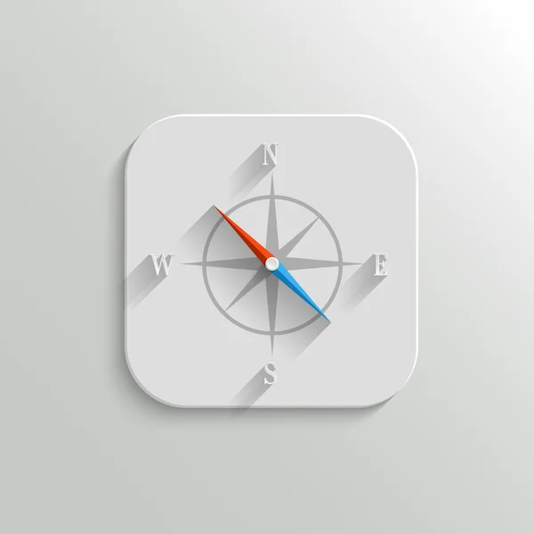 罗盘图标-矢量平面 app 按钮 — 图库矢量图片