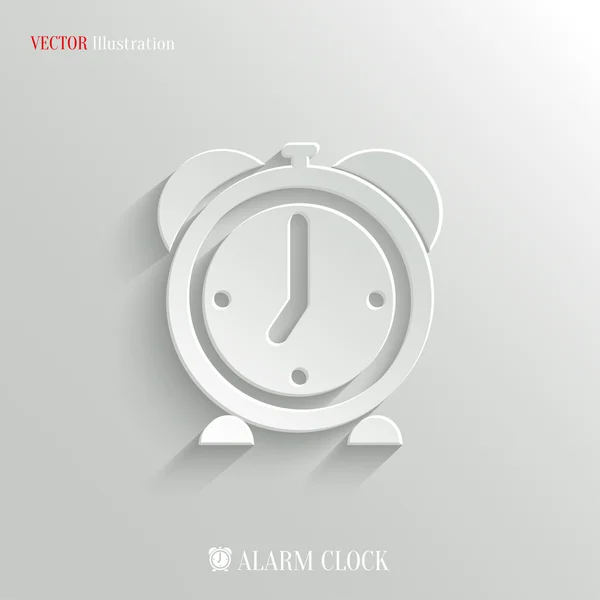 Ícone de relógio despertador - vetor web fundo — Vetor de Stock