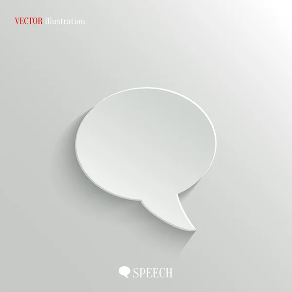 Ícone do discurso - de fundo vector web — Vetor de Stock
