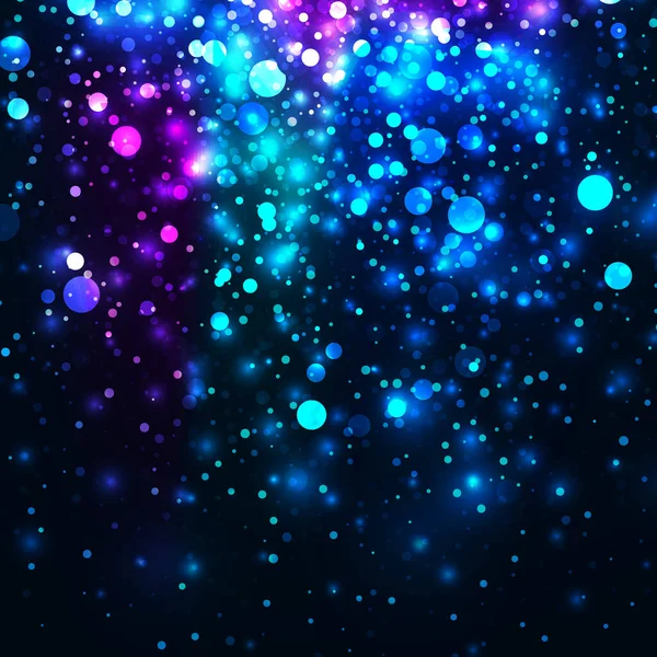 Vector Rainbow Glowing Light Glitter Background Galaxy Magic Lights Background — 스톡 벡터
