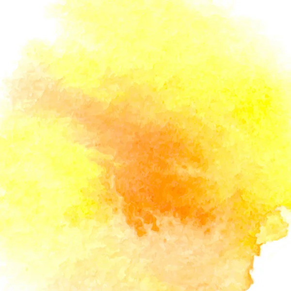Vektor Hintergrund Mit Aquarell Splash Gelbe Aquarell Karte — Stockvektor