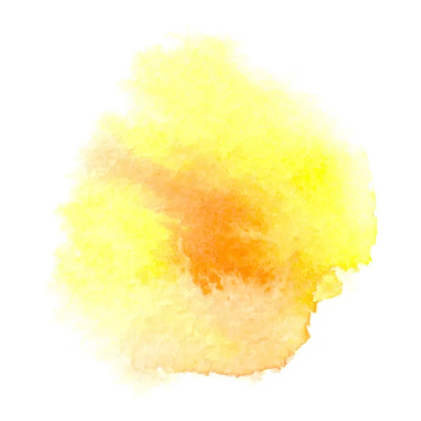 オレンジ色の水彩スプラッシュのベクトルの背景 抽象的なハンド ペイント水彩テクスチャ背景 — ストックベクタ