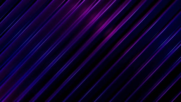 Loop Render Diagonal Glowing Lines Abstract Geometric Background Glowing Neon — Vídeo de stock