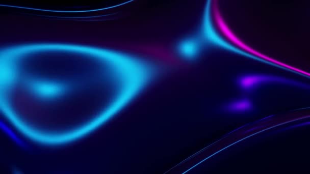 Loop Abstract Moving Holographic Waves Background Render Wavy Surface Animation — 비디오