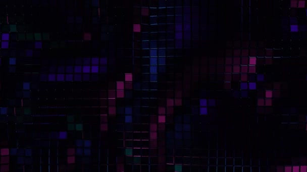 4K Loop of Abstract Moving Holographic Waves Background. — Stok Video