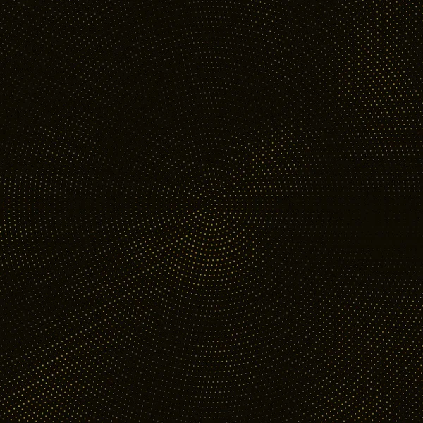 Abstrakter Schwarzer Hintergrund Mit Goldenem Glitzerornament Vorlagenhintergrund Mit Gestempeltem Punktemuster — Stockvektor