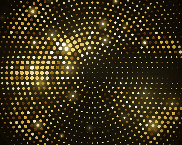 Abstract Black Background Retro Golden Glitter Halftone Ornament Template Luxury — 스톡 벡터