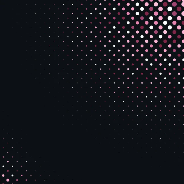 Векторный Абстрактный Розовый Полутоновый Рисунок Черном Фоне Розовый Роскошный Пунктирный — стоковый вектор