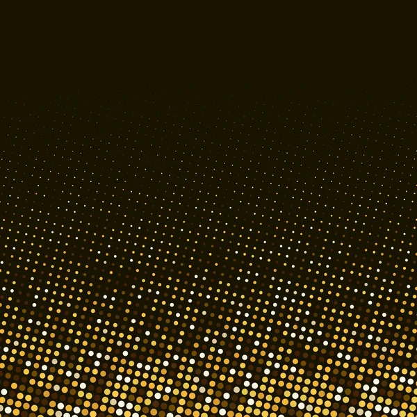 Wektor Abstrakcyjny Złoty Półton Wzór Czarnym Tle Złoty Luksusowy Wzorzec — Wektor stockowy