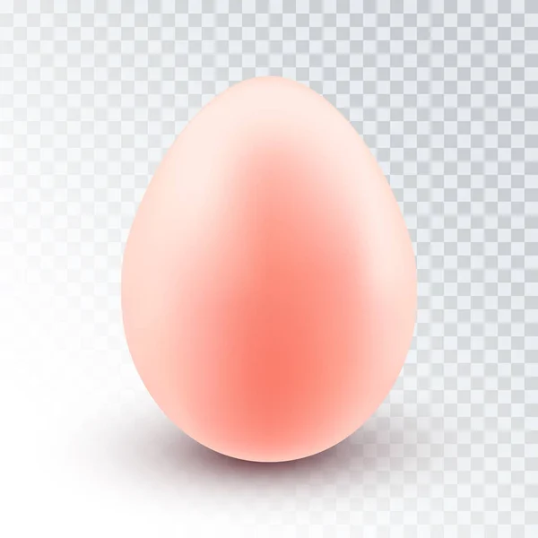 Vector Realistic Pink Egg Shadow Isolated Transparent Background — Stock Vector