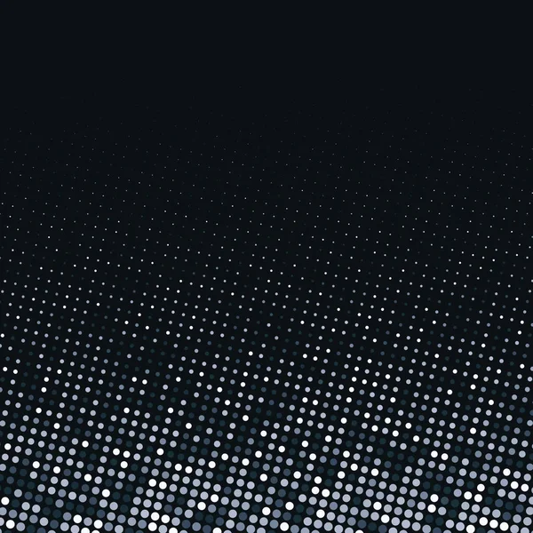 Motif Vectoriel Abstrait Argenté Demi Teinte Sur Fond Noir Modèle — Image vectorielle