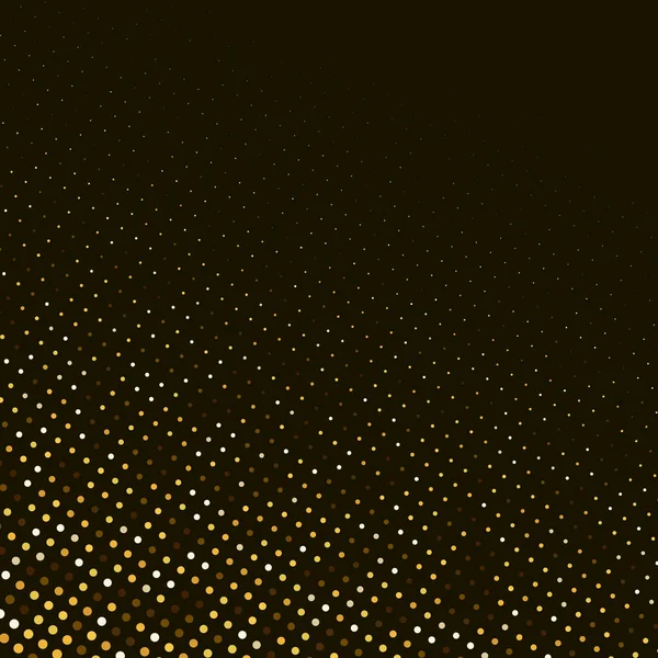 Motif Vectoriel Abstrait Doré Demi Teinte Sur Fond Noir Modèle — Image vectorielle