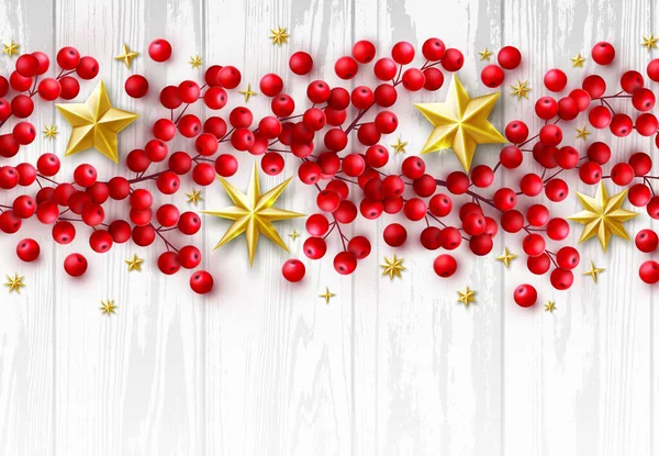 Vector Christmas Retro Background Season Holidays Wishes Border Realistic Decoration — Vector de stock