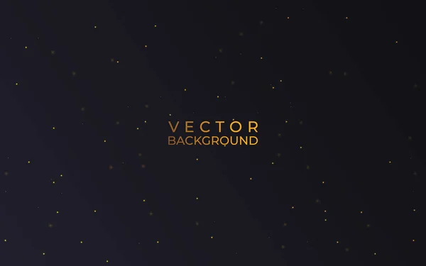 Vector eps 10 goldglänzender Glitzerstaub-Effekt. Funkelnde Goldpartikel Hintergrunddekoration. — Stockvektor