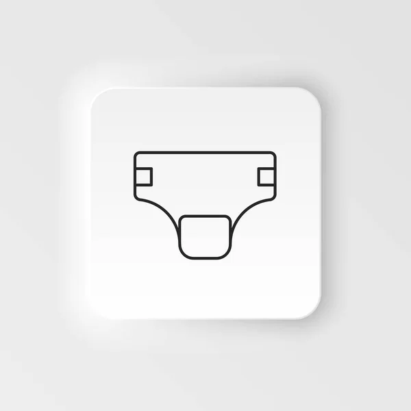 Boxer Hosiery Icon Simple Element Illustration Natural Concept Boxer Hosiery — Stockový vektor