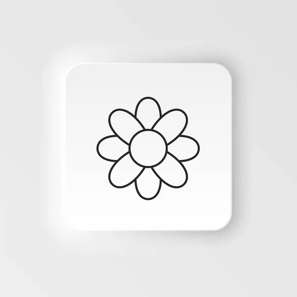 Cotton Flower Icon Simple Element Illustration Natural Concept Cotton Flower — Stock Vector
