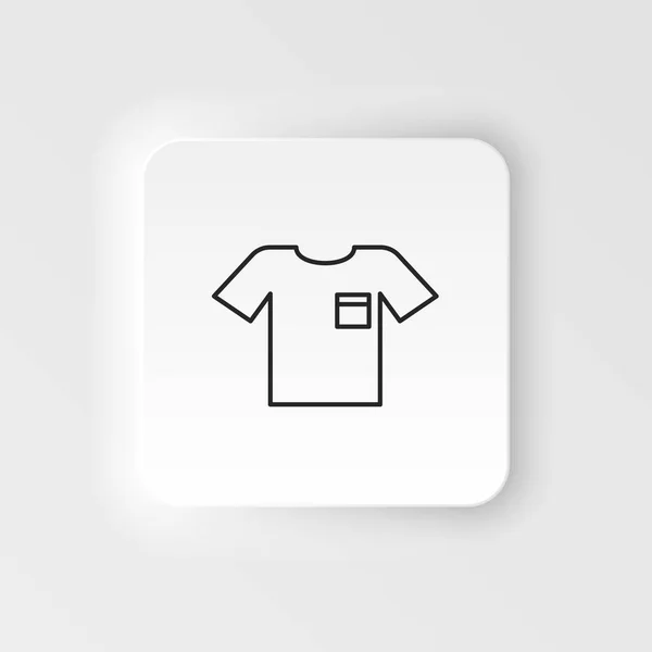 Cotton Clothes Shirt Icon Simple Element Illustration Natural Concept Cotton — Stockvector